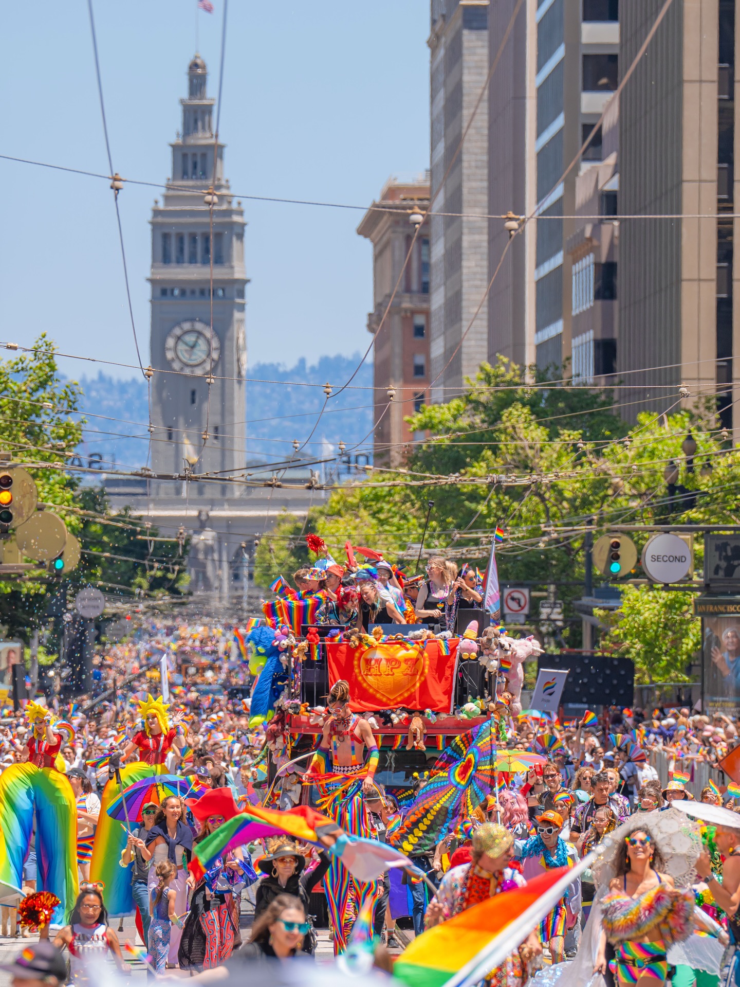 Instagram post by @punksworld for Sony Alpha. Caption reads: @sanfranciscopride - Queer Joy is Resistance 🌈....