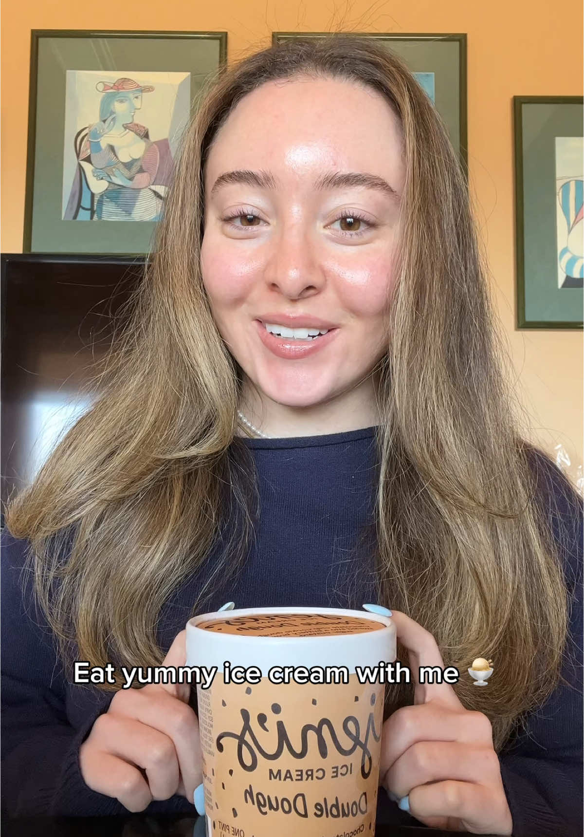 TikTok post by @lilsunnnnnnnn for Jeni's Splendid Ice Creams. Caption reads: This flavor is insane. You can get $ off by using....