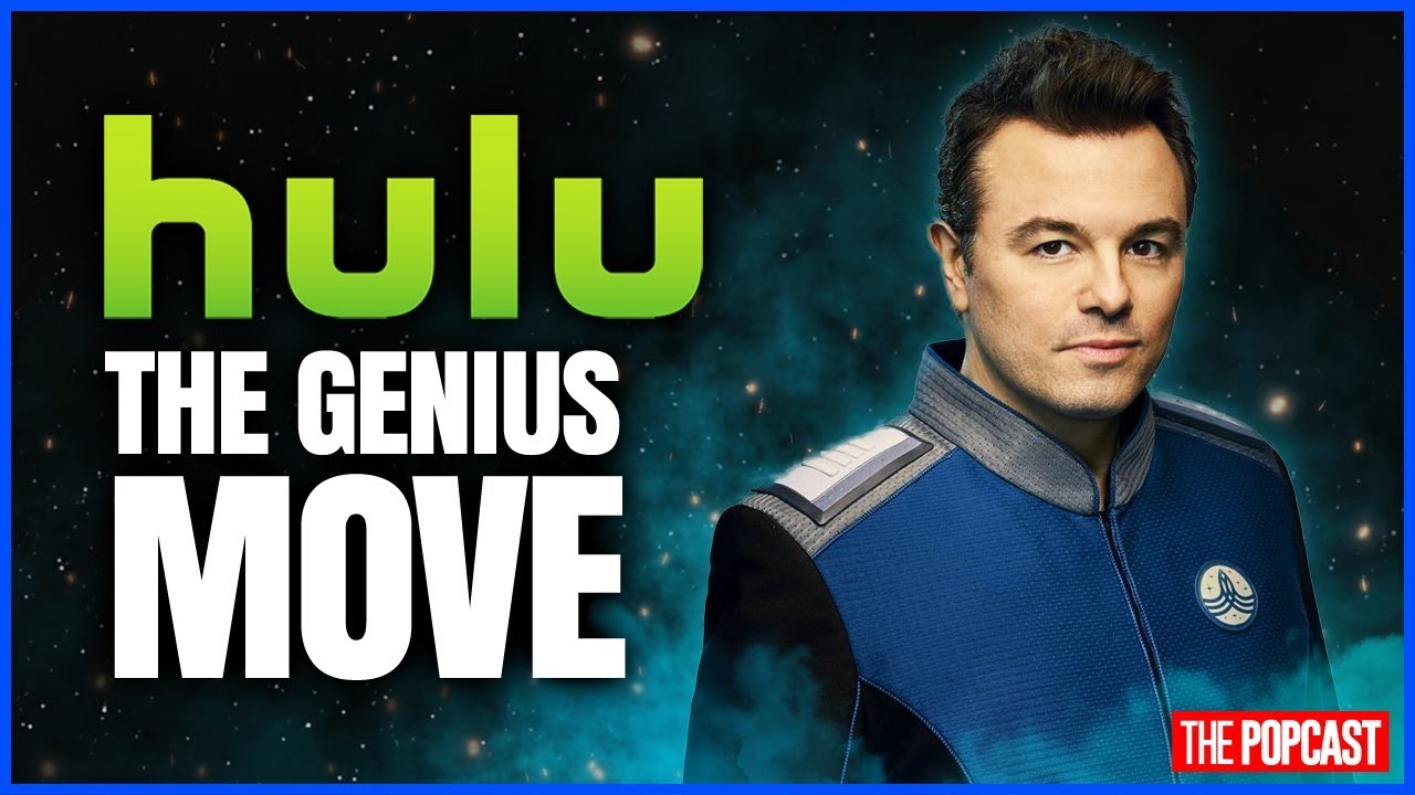 YouTube post by @ThePopcast for Amino Apps. Caption reads: The Orville on HULU... What does this mean for....