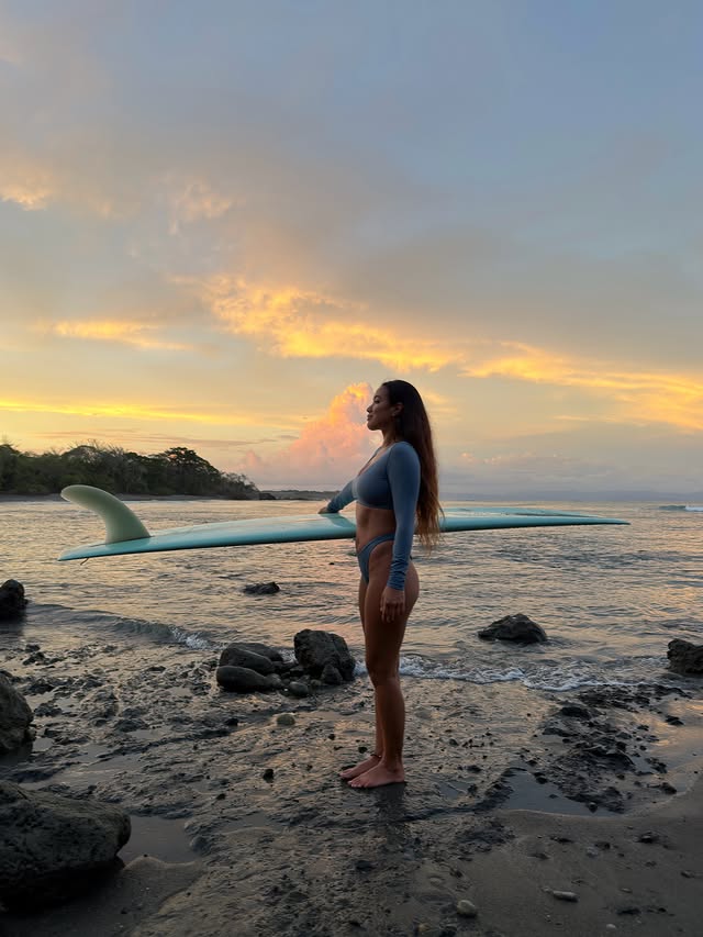 Instagram post by @erynkrouse for JOLYN. Caption reads: [...] making of my 2026 surf collection with....