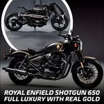 Instagram post by @carlionairelife for Royal Enfield. Caption reads: Royal Enfield just dropped one of the most....