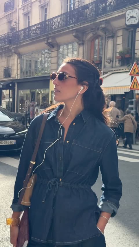 Instagram post by @ambre.lp for Lefties. Caption reads: denim redefined @lefties publicité #inlefties....
