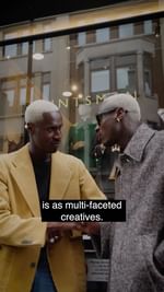 Instagram post by @theflagtwins for London Fashion Week. Caption reads: [...] with @theflagtwins on day two of....