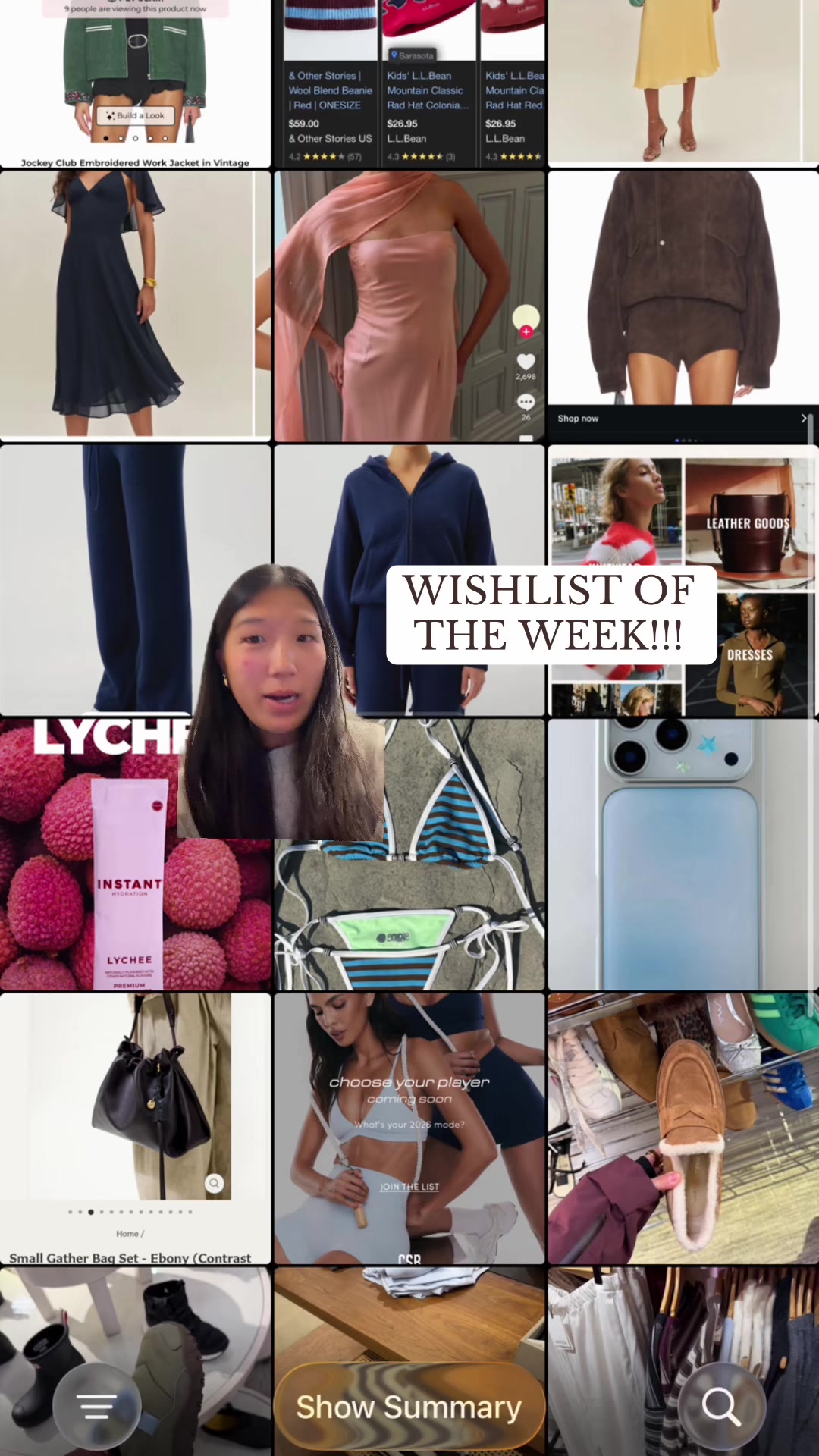 TikTok post by @chaddymang for Aritzia. Caption reads: [...] Swimwear @csb @Songmont US @Teayou @Aritzia....