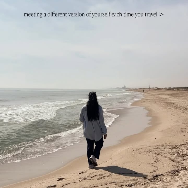 Instagram post by @nidsshukla for Air Transat. Caption reads: It’s strange how travel moves us closer to....