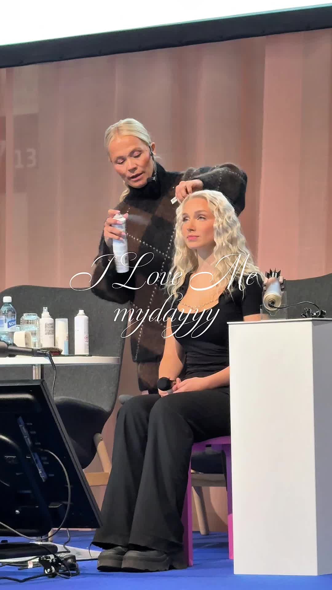 TikTok post by @martaistomina for BaByliss. Caption reads: I love me mydayyyy🎀🌟🤍 @babyliss....