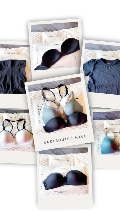 Instagram post by @livingwithsherrie for Underoutfit. Caption reads: [...] try my new pieces 🤍 Just unboxed my....