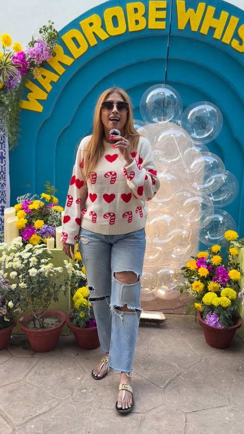 Instagram post by @lopamudramandalofficial for VERO MODA. Caption reads: [...] @wardrobewhispers_popup Thank You....