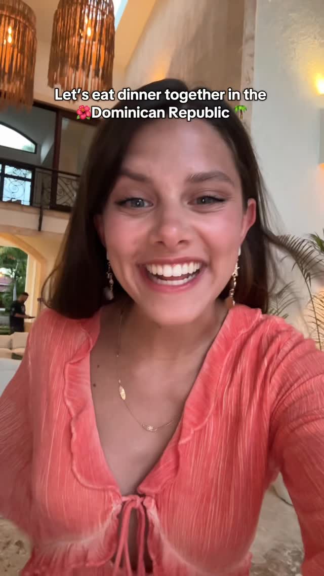 Instagram post by @katerinafinck for FashionPass. Caption reads: [...] we are here ! 

#dominicanrepublic....