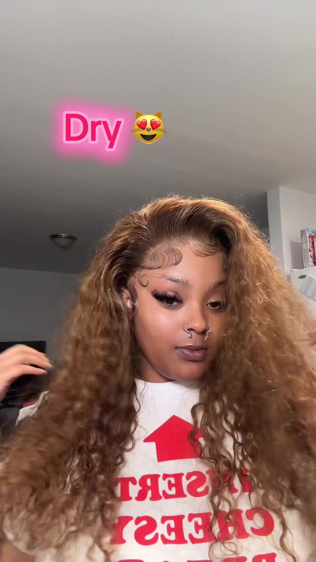 TikTok post by @janay2funny for Ashimary Hair. Caption reads: Hair @Ashimary Hair Beauty & @Ashimarywig....