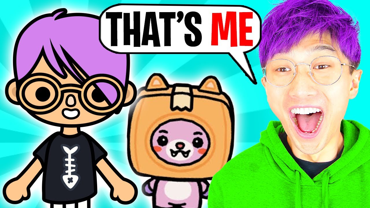 YouTube post by @LankyBox for LankyBox. Caption reads: LANKYBOX Reacts To YOUR TOCA LIFE STORY!? [...].