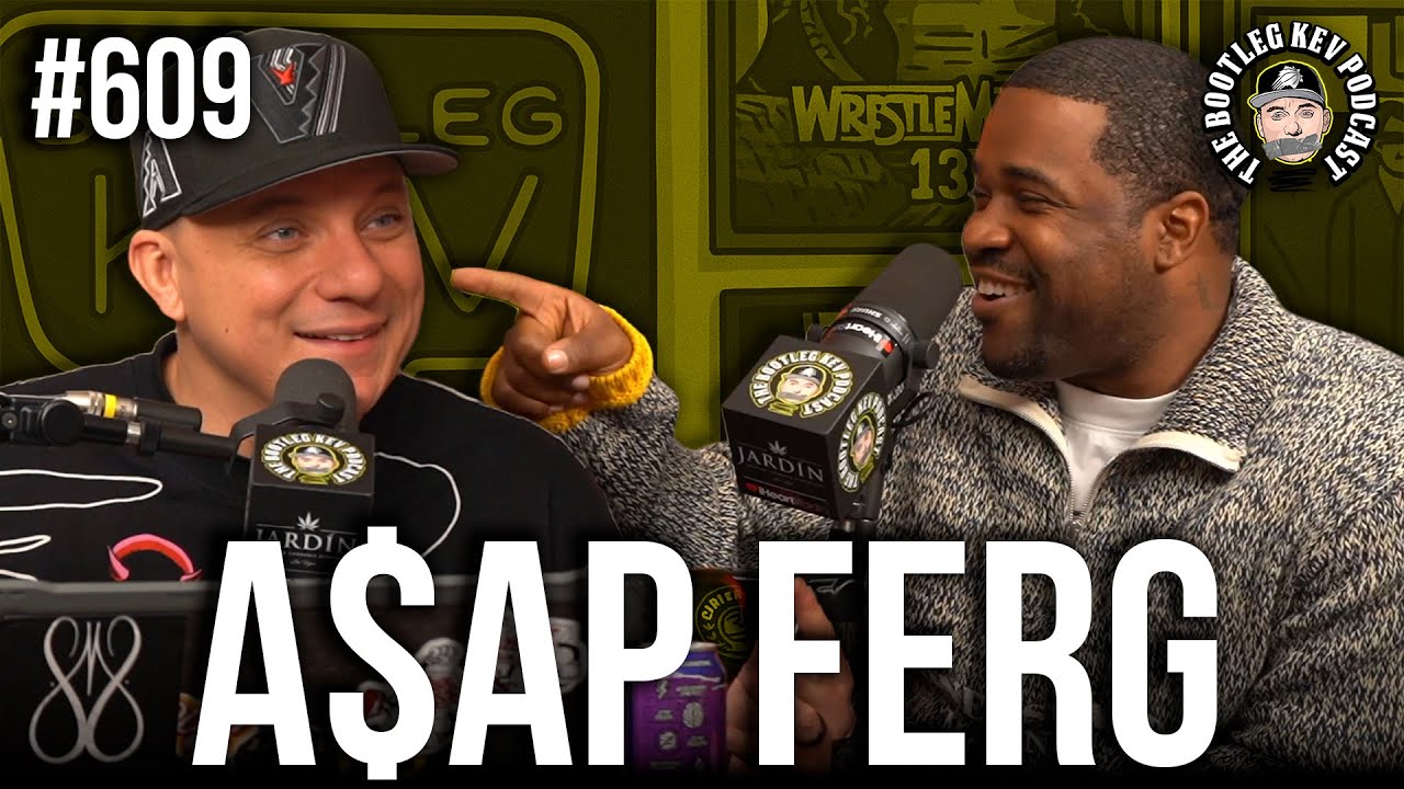 YouTube post by @BootlegKev for Jardin Las Vegas. Caption reads: A$AP Ferg Talks A$AP Rocky, A$AP Yams’ Legacy,....