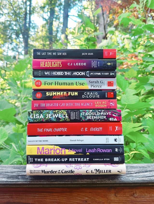 Instagram post by @jess_reads_books for Atria Books. Caption reads: Thrillers, mysteries, chills, and suspense are all....