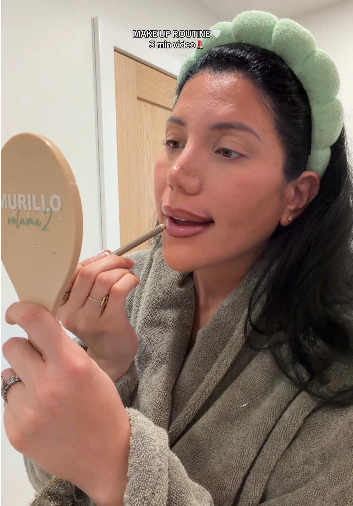 TikTok post by @laurasmellado for Patrick Ta. Caption reads: [...] skin @M.A.C Cosmetics Store @ONE SIZE BEAUTY....