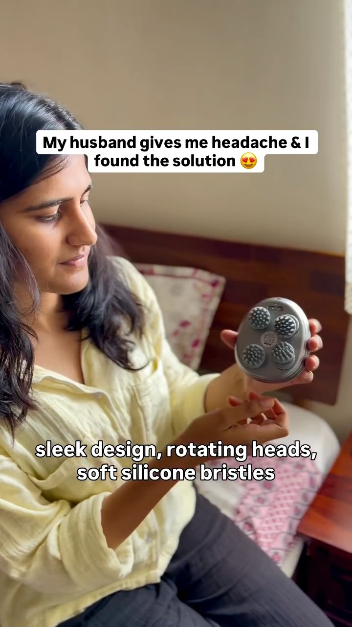 Instagram post by @moniandherbaab for AGARO Lifestyle. Caption reads: Comment for direct link . 

Say goodbye to stress....