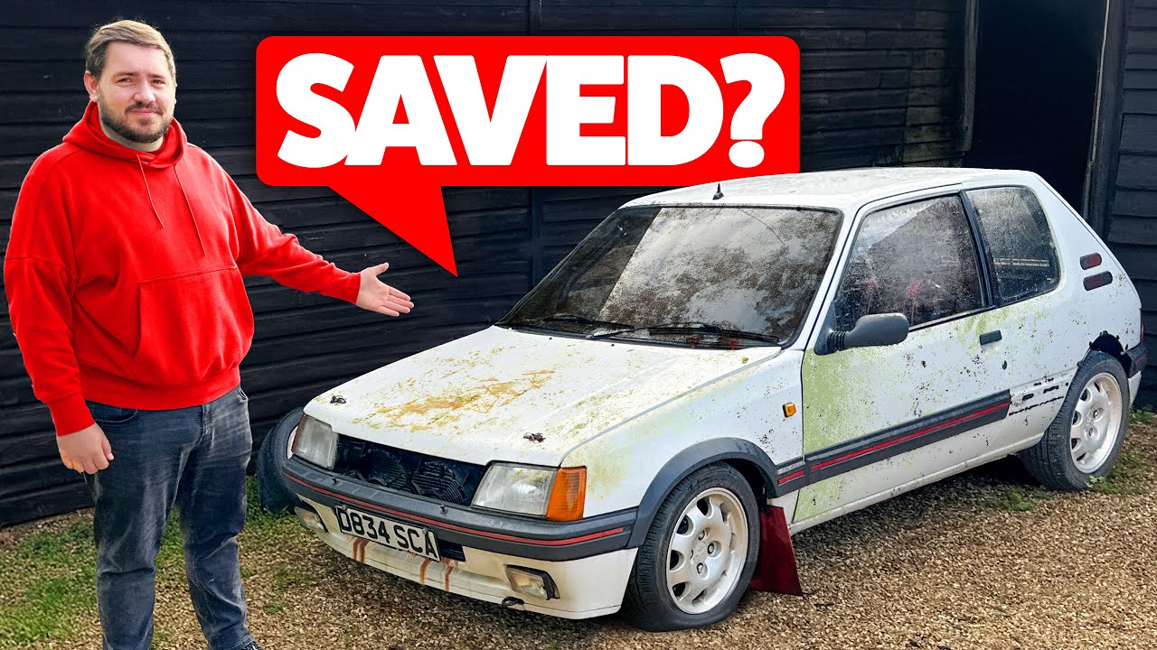 YouTube post by @TopDeadC for carVertical. Caption reads: We Modified Our 80s Hot Hatch With Expensive Parts.