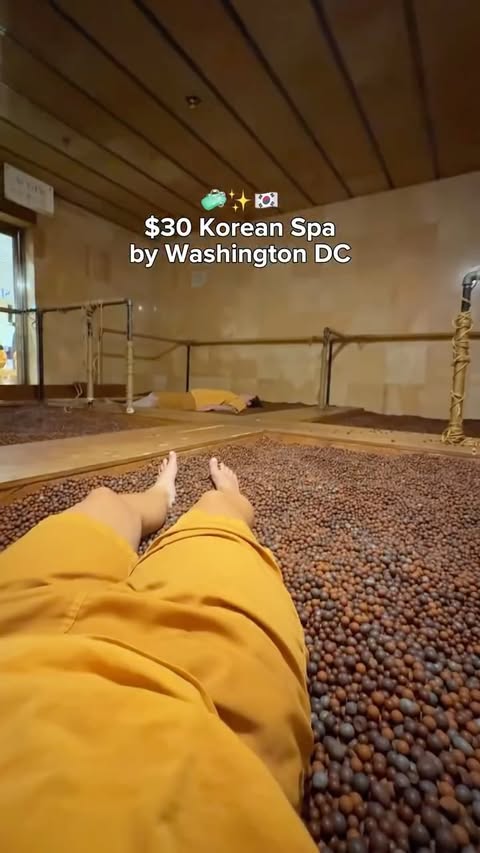 Instagram post by @yourdcbestie for Groupon. Caption reads: [...] Spa World is one of the best deals on....