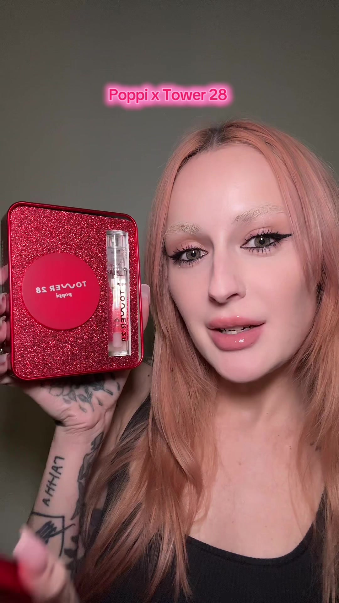 TikTok post by @not_another_hanna for Tower 28 Beauty. Caption reads: So cute @Tower 28 Beauty #makeupreview #blush .