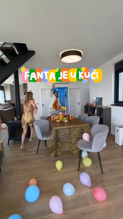 Instagram post by @mama_sinjorina for Fanta New Zealand. Caption reads: a ko nije za žurku?🤔 @fanta je u kući, što znači....
