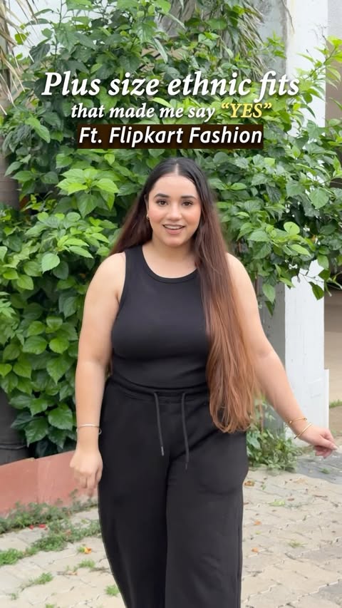 Instagram post by @avneetkaurreel for Flipkart Fashion. Caption reads: Found my kind of ethnic wear on Flipkart Fashion ✨....