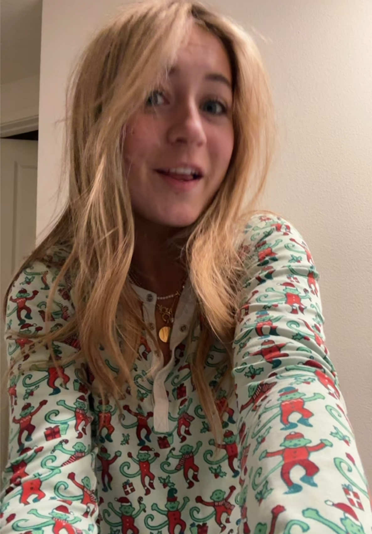 TikTok post by @tessfoleyy for Roller Rabbit. Caption reads: MERRY CHRISTMAS EVE🎄♥️ @Roller Rabbit....