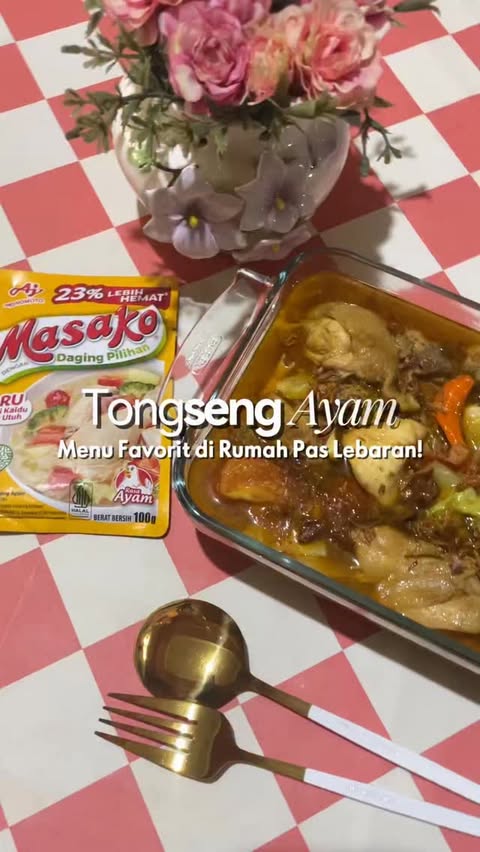 Instagram post by @destrilestari for Masako. Caption reads: [...] dan kaldunya berasa banget, aku pakai Masako....