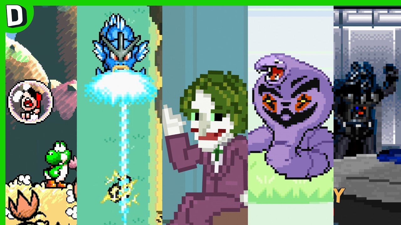 YouTube post by @dorkly for Eldorado. Caption reads: Mario Maker, Pokemon Rusty, Star Wars Generals &....