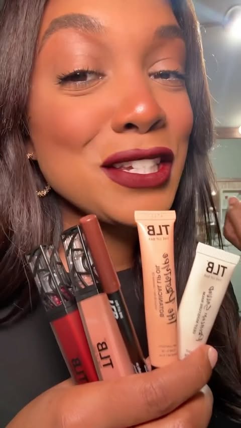 Instagram post by @gldengirlsam for The Lip Bar. Caption reads: find my favorite products on www.thelipbar.com....