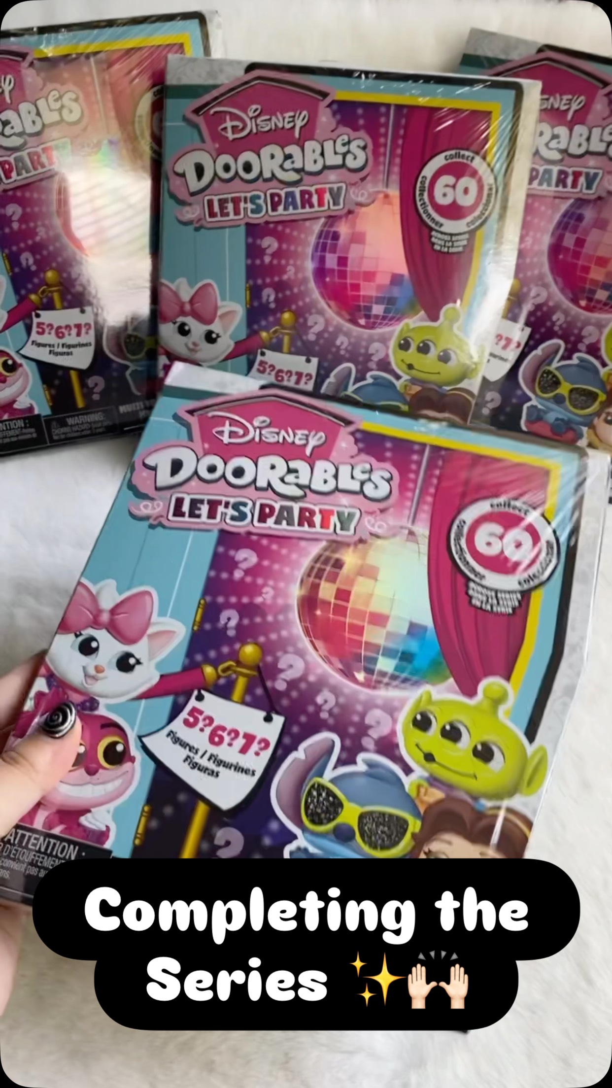 Instagram post by @lifeofcarlyyy for Disney Doorables. Caption reads: Celebrating 200k on TikTok with the completion of....
