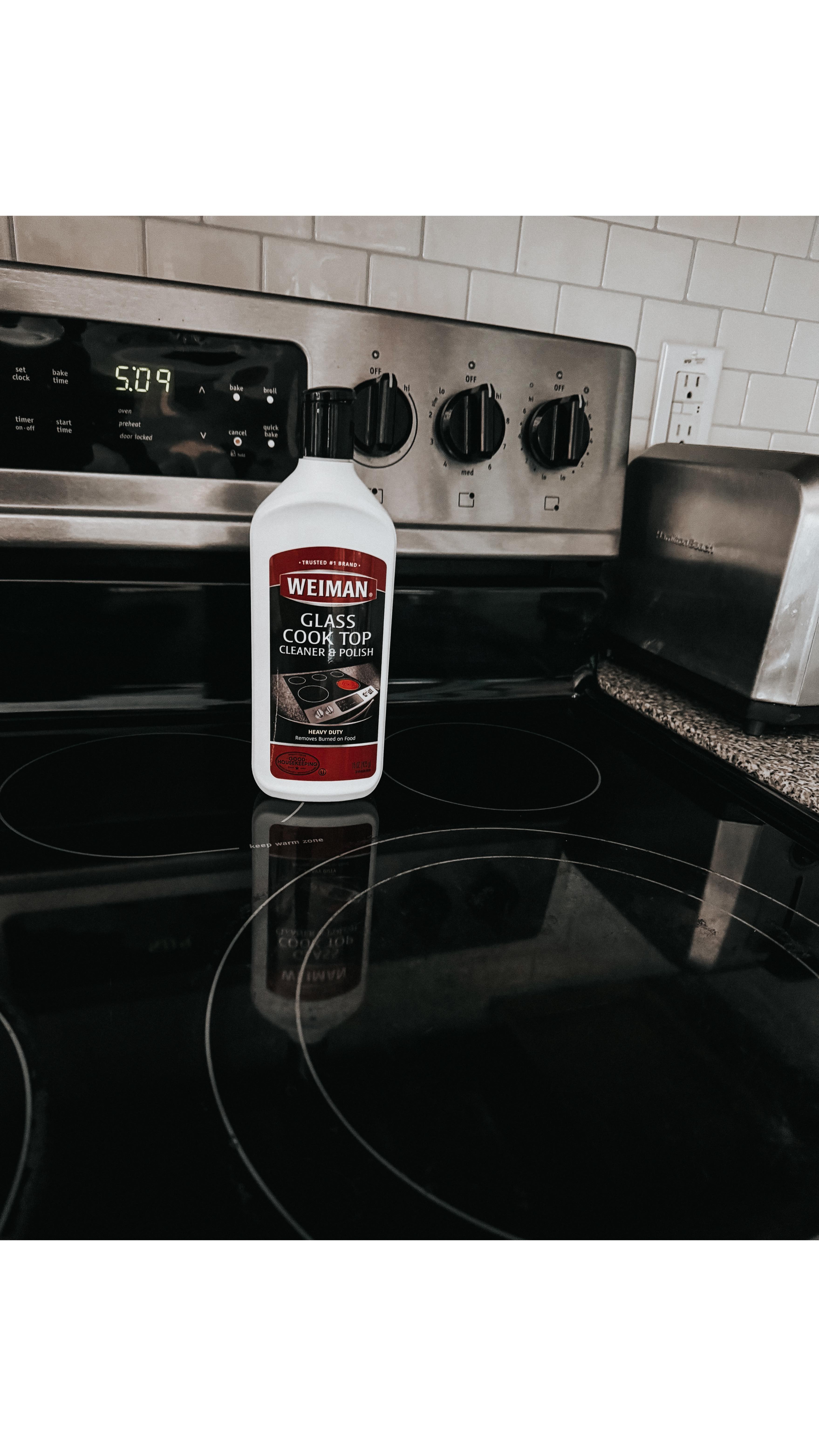 Instagram post by @itsbrooke.griffin for Weiman. Caption reads: Meet one of my favorite kitchen cleaning products....