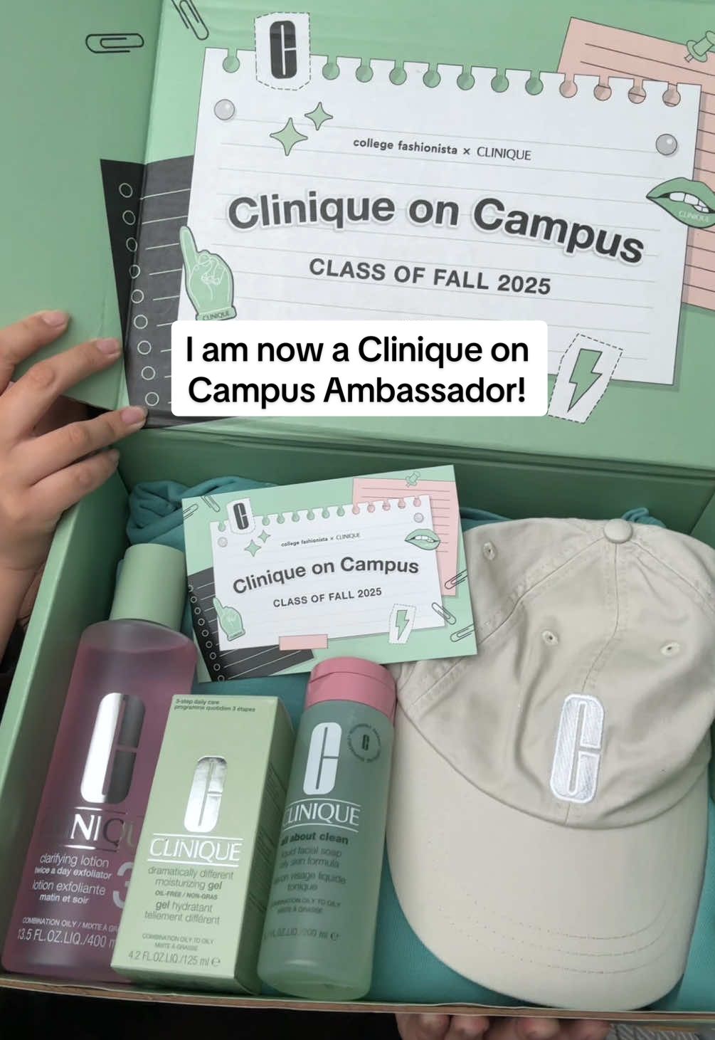 TikTok post by @amandacsmiith for College Fashionista. Caption reads: [...] An actual dream come true 🥹 @College....