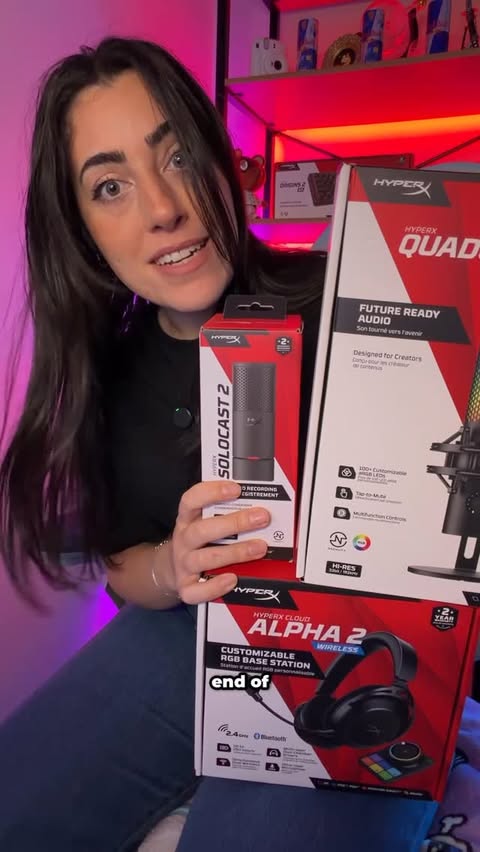 Instagram post by @3stowound for HyperX. Caption reads: [...] the most love will be win some AMAZING....