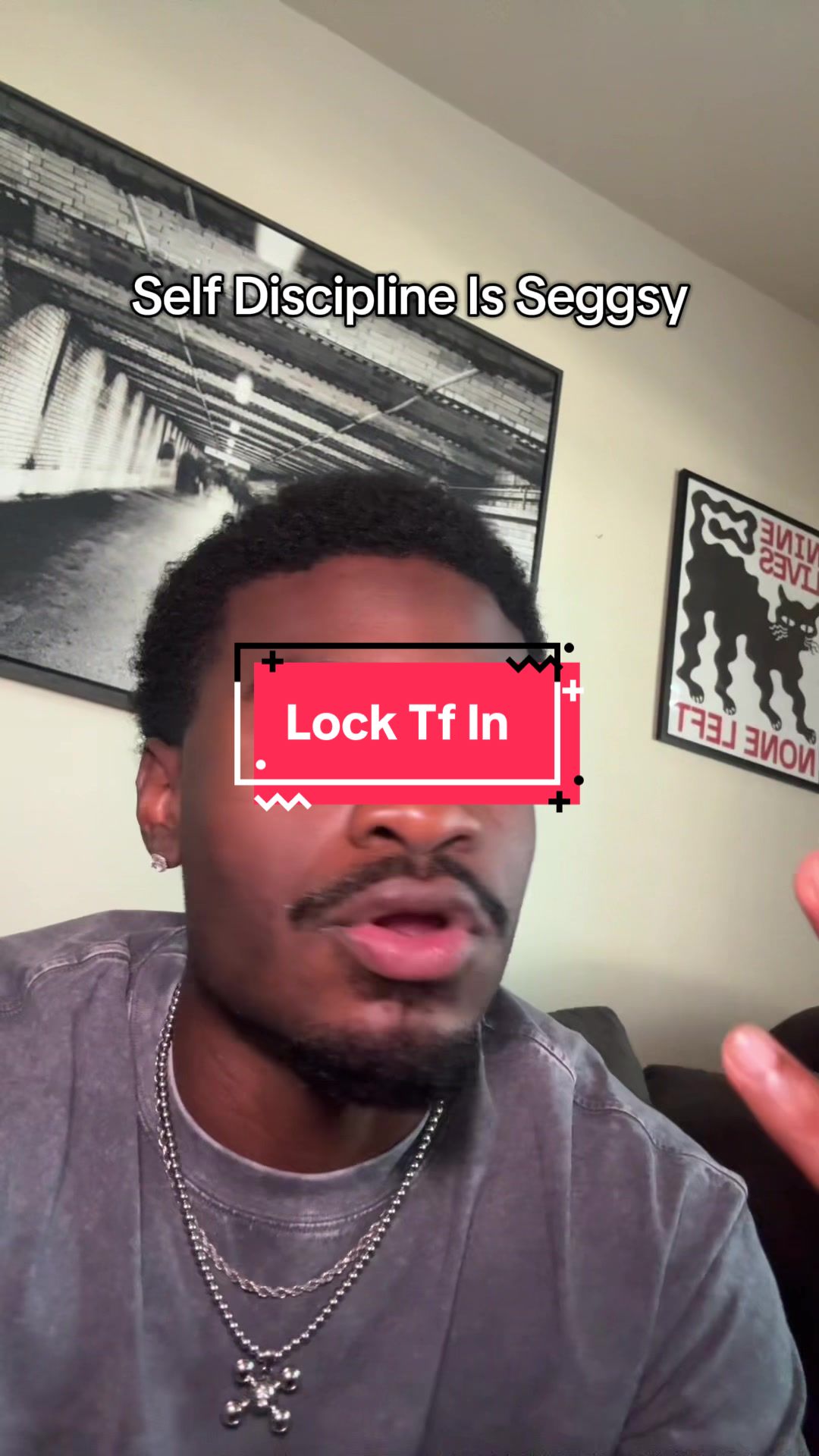 TikTok post by @kuddie.eats for Neuro Gum. Caption reads: lock in and see what happens @Neuro Gum #lockin....