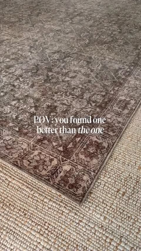 Instagram post by @coryell.home for Rugs USA. Caption reads: [...] and softer print in this one! @rugs_usa....