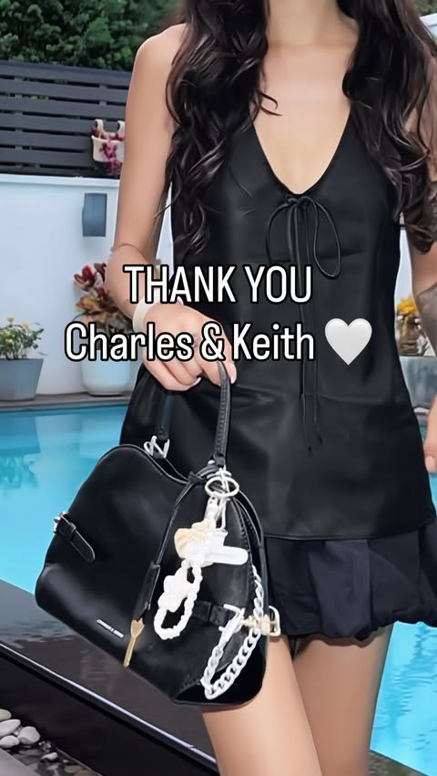 Instagram post by @bonnykongg for CHARLES & KEITH. Caption reads: @charleskeithofficial ‘s THE SUMMER’S CALLING....