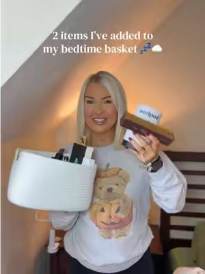TikTok post by @taylorgeeshops for Nodpod. Caption reads: [...] to my bedtime basket 💤☁️🫢 @CYKLAR @Nodpod....