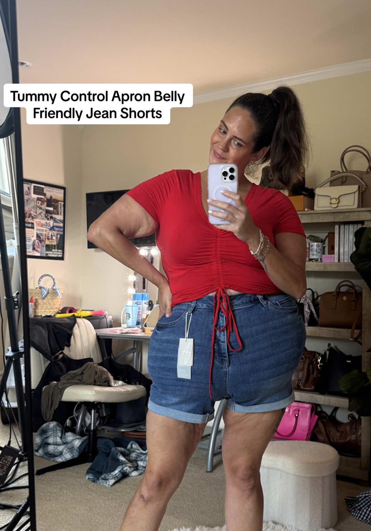 TikTok post by @itslindss for Alexander Jane. Caption reads: @Alexander Jane denim never disappoints! These....