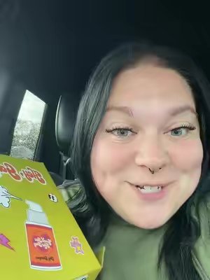 TikTok post by @katlynram for Good Ass Hair Day. Caption reads: [...] #allnatural #dryshampoorefill @Good Ass Hair....