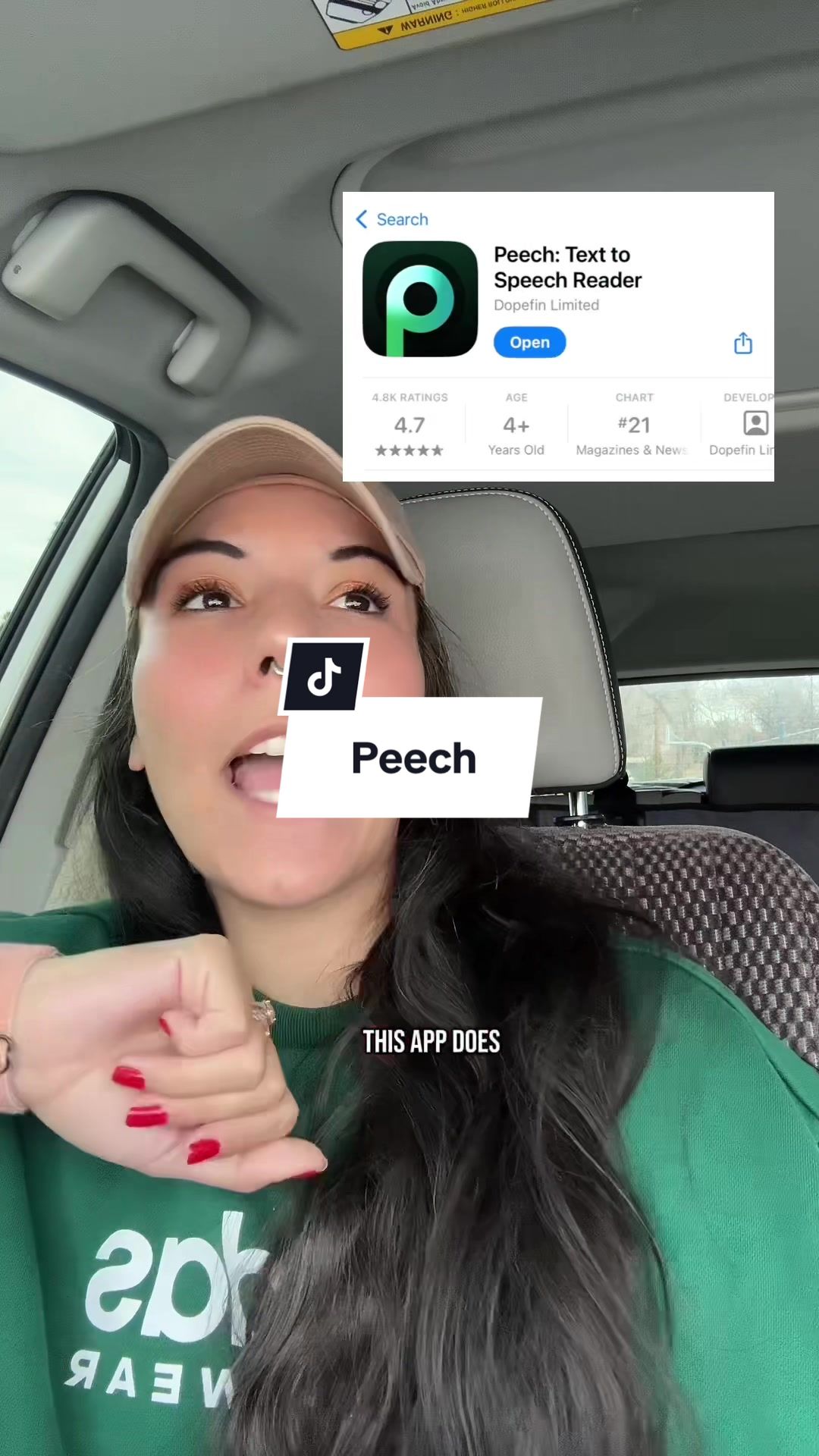 TikTok post by @reindrrop for Peech App. Caption reads: [...] spicy fanfiction (or anything else)....