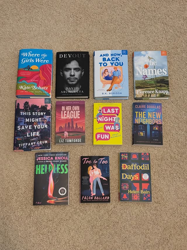 Instagram post by @bookclubwithkatelyn for Harper Books. Caption reads: [...] @harperperennial @youhadmeathea @harperbooks....