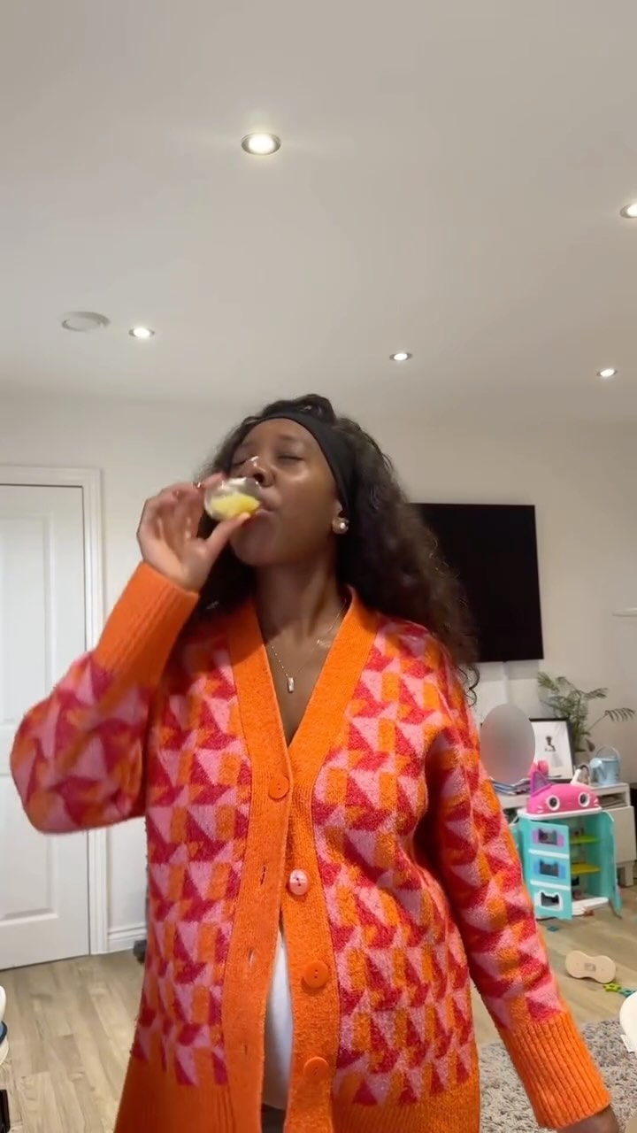 Instagram post by @iammonique_x for MOJU Drinks. Caption reads: AD Being a mommy means doing a marathon every....