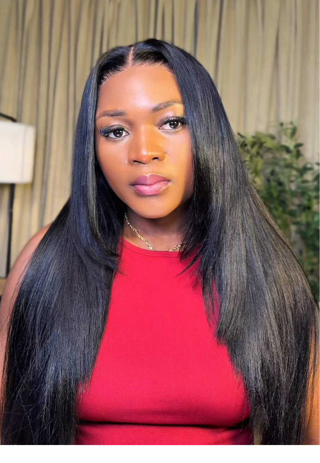 TikTok post by @meerah.bee for Sunber Hair. Caption reads: [...] The sleeknessssss?! Wow 🤩💕 - _ @Sunber....