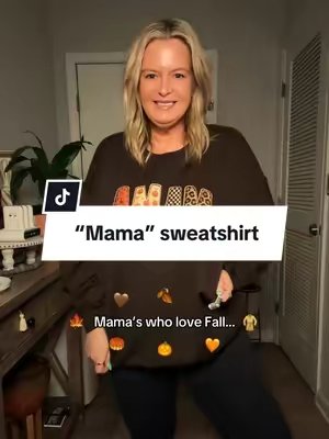 TikTok post by @justjennifer.af for Refinery Number One. Caption reads: Mama’s who love Fall…🍂🍁🤎🧡 @Refinery Number One....