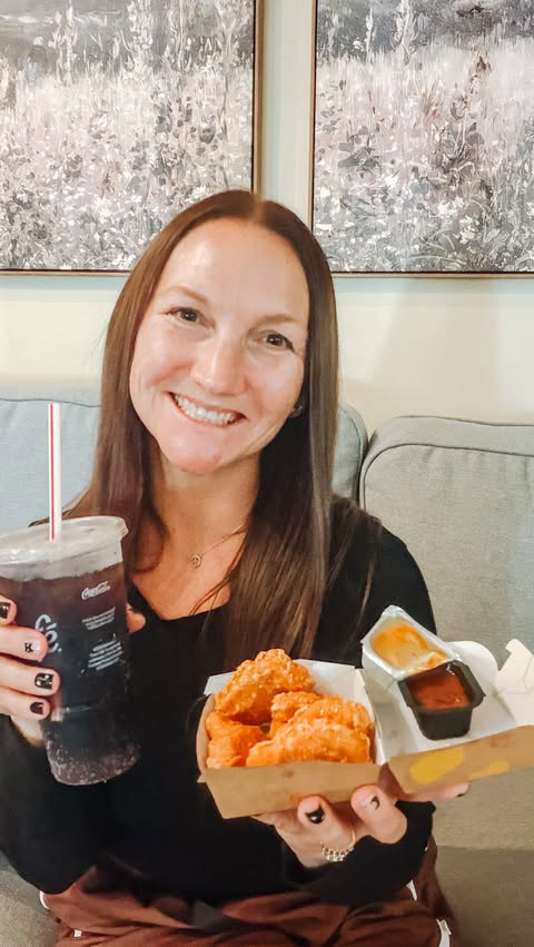 Instagram post by @the_patientmom for McDonald's of Michigan. Caption reads: #ad Paid partnership with McDonald’s 🌶️ The kids....