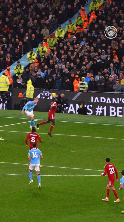Instagram post by @erling for Manchester City. Caption reads: The jump. The SCENES..