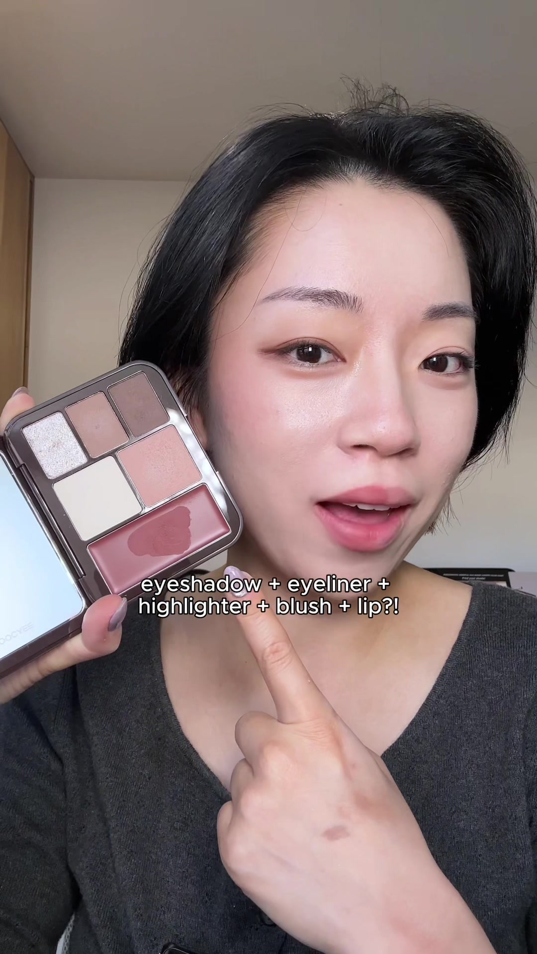 TikTok post by an influencer for JOOCYEE Beauty. Caption reads: The powders and the cream are all so fine and....