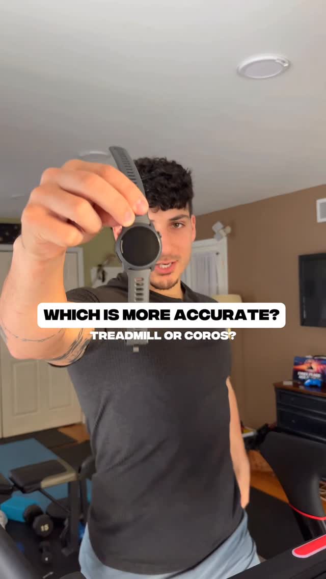 Instagram post by @matt_zelaya for COROS. Caption reads: [...] Answer is the treadmill always BUT with....