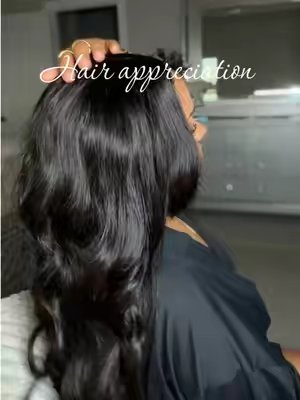 TikTok post by @xo.marie24 for Sunber Hair. Caption reads: [...] 🤏🏽🤏🏽 can’t tell me nathaniel ♥️....