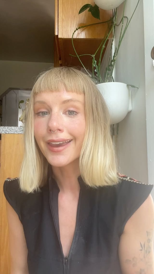 Instagram post by @zoe.branch for Babbel. Caption reads: Just popping in here to tell you about @babbel....