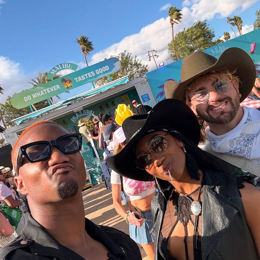 Instagram post by @jessietusher for Malibu Drinks. Caption reads: [...] stagecoach was a time! big thanks to....